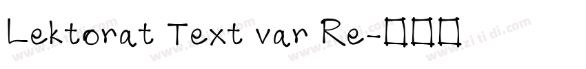 Lektorat Text var Re字体转换